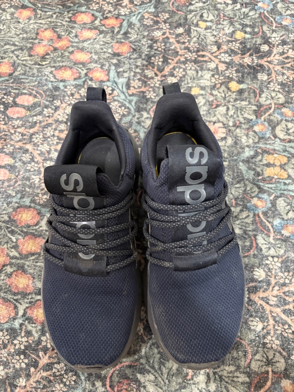 adidas boys black Slip-On Lace Athletic Sneakers